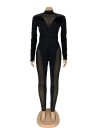 Gennemsigtig damejumpsuit med lange ærmer 4