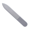 Gennemsigtig neglefil 90 x 13 mm Nanometer glas 1 stk med etui Professionel glasfil til manicure 1