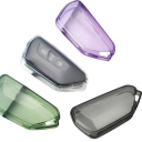Gennemsigtig TPU-nøglecover til bilnøgle til VW Volkswagen Golf 8, ID.3, ID.4, Škoda Octavia A8, MK4, MK8 2022 2021 GTI R 6