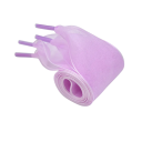Gennemsigtige chiffon snørebånd 80x4 cm silkeeffekt store sløjfer brede snørebånd stilfuldt tilbehør elegante sko gør-det-selv-modifikationer 20