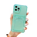 Gennemsigtigt cover med kortlomme til iPhone 15 Pro Max 4