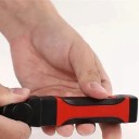 Genopladelig LED lampe til halsen To lys hoveder med magneter Separate kontakter Læn 100° USB Sort og rød Til læsning reparationer og camping 6