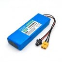 Genopladelig lithiumbatteri til elektrisk scooter LIDIKALA 36 V 10S2P Konektorer XT30 og SM Cellere 18650 186 x 66 x 38 mm Blå farve 1
