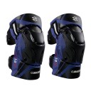 Genunchiere pentru motociclete cu elemente reflectorizante, reglabile, pentru curse MX, pentru motocross, cu curele duble cu velcro 4