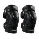Genunchiere pentru motociclete cu elemente reflectorizante, reglabile, pentru curse MX, pentru motocross, cu curele duble cu velcro 3