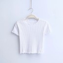 Geplooide crop top voor dames 6