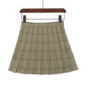 Geplooide minirok voor dames, geruit 6