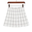 Geplooide minirok voor dames, geruit 1
