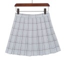 Geplooide minirok voor dames, geruit 8