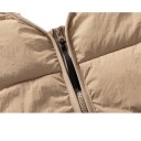 Gepolsterte Weste mit kurzen Ärmeln ohne Kragen, mit durchgehendem Reißverschluss, Futter und schrägen Taschen an den Seiten unisex 13