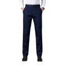 Gerade geschnittene Herren-Bürohose, elegant, lässig, elegante Anzughose für Geschäftstreffen und Freizeitkleidung, bequemer, formeller 1