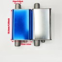 Gerader Auspuff 151,8 x 100 x 24 mm Edelstahl Universeller Endschalldämpfer für Automobile 2