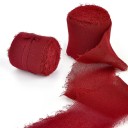 Gerafelde Chiffon Lint 5 m Decoratief Lint voor Geschenken Vintage Lint voor Bruiloftsdecoratie Handgemaakte Creatieve Arrangement Elegante Decoratie 5