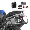 Gereedschapskist voor motorfiets, afsluitbaar, met spatwaterbescherming, 4,2 l, roestvrij staal en kunststof, voor BMW R1200GS, R1250GS, F850GS 2