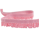 Gerimpelde geruite lint 1,6 cm lengte 91 cm Nylon decoratief lint met rimpel Decoratieve textielband voor het naaien van decoraties 4