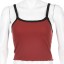 Geripptes kurzes Tanktop für Damen 1