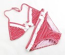 Geruite bikini voor meisjes J1887 11