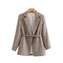 Geruite blazer voor dames 1