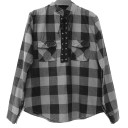Geruite blouse voor dames 5