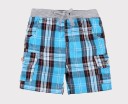 Geruite shorts voor jongens - Blauw 1