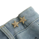 Gesp om de broek strakker te maken in de taille Verstelbare gesp zonder naaien Metalen clip met twee sterren Praktische tailleverkorting Kledingaccessoires 5
