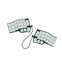 Gesplitste draadloze ergonomische mechanische toetsenbord met RGB-verlichting Duurzaam gaming en werktoetsenbord voor comfortabel typen en gamen 4