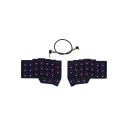 Gesplitste draadloze ergonomische mechanische toetsenbord zonder toetsen met RGB-verlichting Programmeerbare modulaire constructie voor comfortabel typen 1