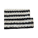 Gestreepte gebreide muts met kattenoren 56–59 cm Harajuku Little Devil Stijlvolle unisex wintermuts Katoen Acryl Streetwear 2