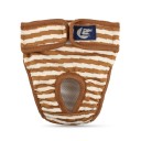 Gestreepte hondenwarmtebroek Maat L Tailleomtrek 35-45 cm Wasbare hygiënische broek Verstelbare taille Ademend comfortabel 5