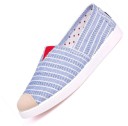 Gestreepte instapsneakers voor dames 4