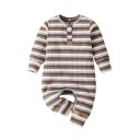 Gestreepte jumpsuit voor baby&#39;s T2645 1