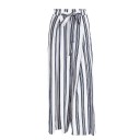 Gestreifte Damenhose mit Schlitz 8