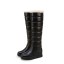 Gestreifte Winterstiefel für Damen J1822 11