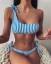 Gestreifter Damen-Bikini P579 1