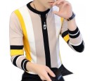 Gestreifter Herrenpullover F185 5