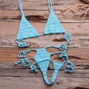 Gestrickter Mikro-Bikini für Damen P739 13