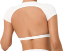 Gewatteerde workouttop voor dames, sporttop met pads, sporttop met uitsparing aan de achterkant 4