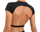 Gewatteerde workouttop voor dames, sporttop met pads, sporttop met uitsparing aan de achterkant 3