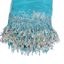 Geweven lint met pailletten en franjes 18 cm x 46 cm Decoratief polyester lint voor het naaien van versieringen voor kleding danskostuums DIY 9