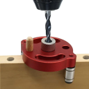 Ghidaj de precizie pentru găurire cu dibluri, dispozitiv de fixare din aluminiu de 6 8 10 mm, opritor pentru burghiu, șablon de burghiu pentru prelucrarea lemnului 3
