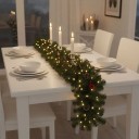 Ghirlandă de Crăciun 2,7 m cu luminițe Decor de iarnă luminos pentru uși, pereți sau balustrade Ornament festiv bogat pentru decorarea interioară 3