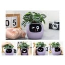 Ghiveci inteligent cu autoirigare și display, mai mult de 49 expresii și 7 senzori, 11,4 × 10 × 9,6 cm, cipuri AI, Wi-Fi, pentru plante 9