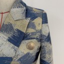 Giacca a quadri da donna B975 3