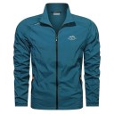 Giacca a vento da uomo con protezione UV con zip Giacca ultraleggera impermeabile per la natura Giacca sportiva traspirante per la primavera Giacca a vento autunnale per escursioni 2