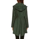 Giacca da donna allungata con cappuccio e zip a tutta lunghezza Vita stretta elastica Due grandi tasche con pattina Manica lunga 6