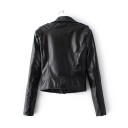 Giacca da donna di lusso in stile motociclista - Nera 1