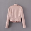 Giacca da donna di lusso in stile motociclista - Salmone 1