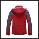 Giacca da donna outdoor con cappuccio contro vento e pioggia Fodera a quadri Tasche con zip Polsini con velcro Cotone e microfibra 9