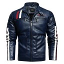 Giacca da moto in pelle da uomo 6