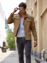 Giacca da uomo in stile militare J2046 7
